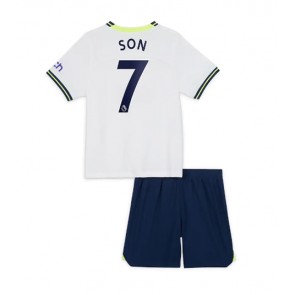 Tottenham Hotspur Son Heung-min #7 babykläder Hemmatröja barn 2022-23 Korta ärmar (+ Korta byxor)